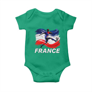 France Soccer Football Fan French Flag Baby Onesie TS14 Irish Green Print Your Wear