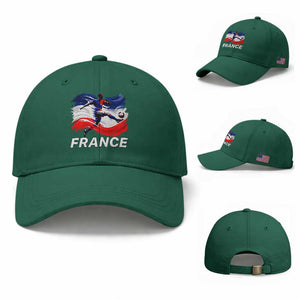 France Soccer Football Fan French Flag Baseball Cap TS14 Baseball Cap Universal Fit Irish Green Print Your Wear