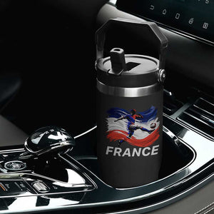France Soccer Football Fan French Flag Flip Straw Tumbler TS14 Print Your Wear