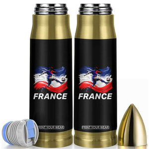 France Soccer Football Fan French Flag Bullet Tumbler TS14 Black Print Your Wear