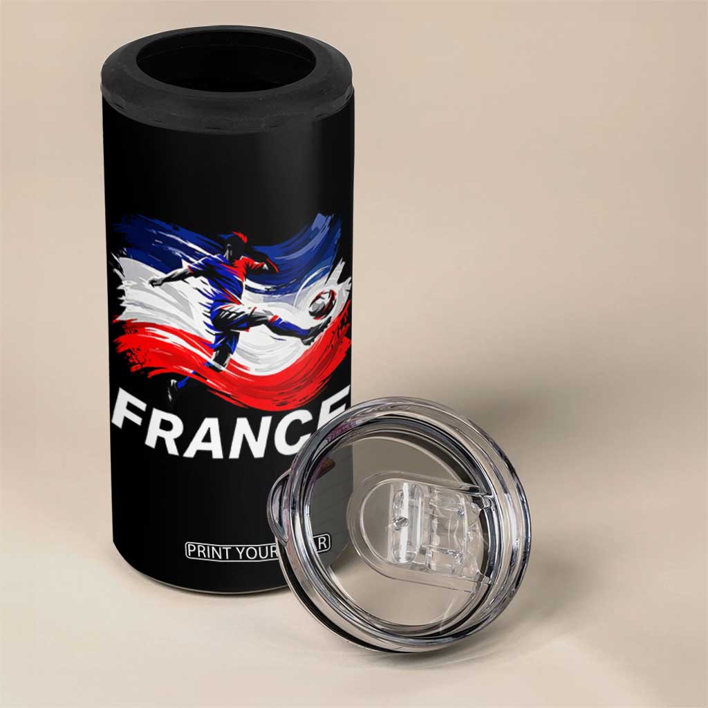 France Soccer Football Fan French Flag 4 in 1 Can Cooler Tumbler TS14 Print Your Wear