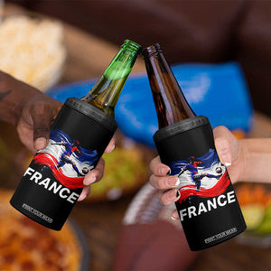 France Soccer Football Fan French Flag 4 in 1 Can Cooler Tumbler TS14 Print Your Wear