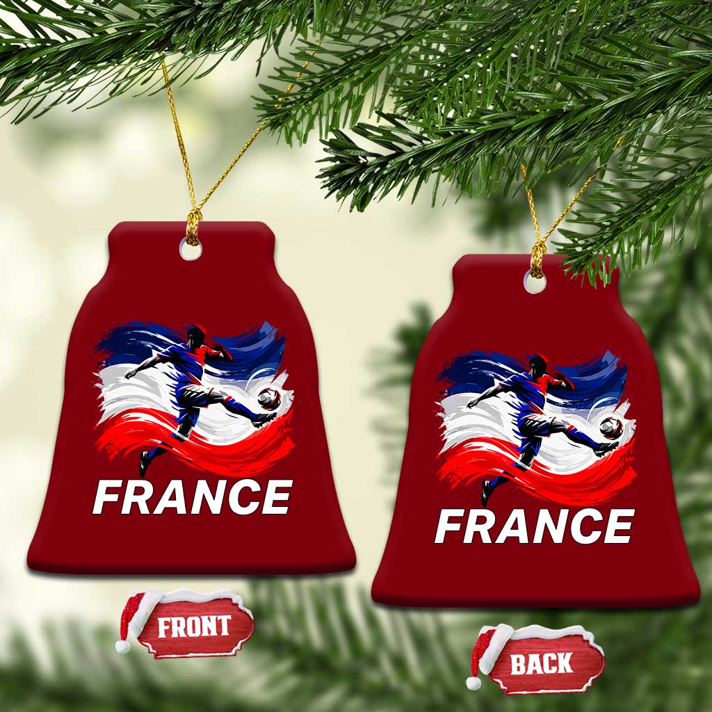 France Soccer Football Fan French Flag Ceramic Ornament TS14 Print Your Wear