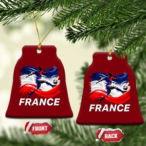 France Soccer Football Fan French Flag Ceramic Ornament TS14 Print Your Wear