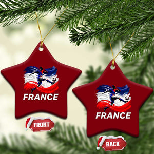 France Soccer Football Fan French Flag Ceramic Ornament TS14 Print Your Wear
