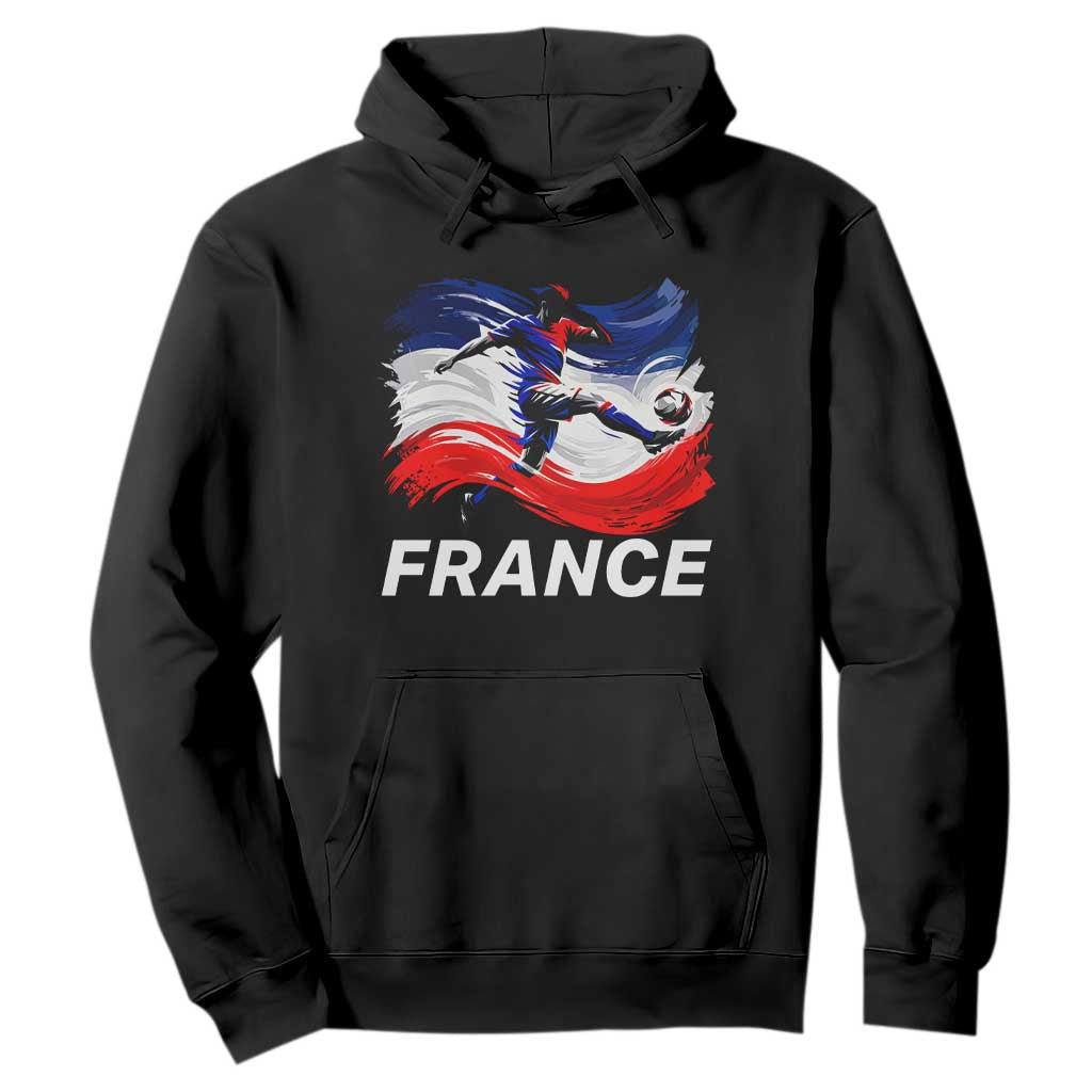 France Soccer Football Fan French Flag Hoodie TS14 Black Print Your Wear
