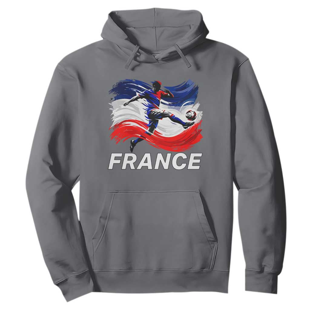 France Soccer Football Fan French Flag Hoodie TS14 Charcoal Print Your Wear