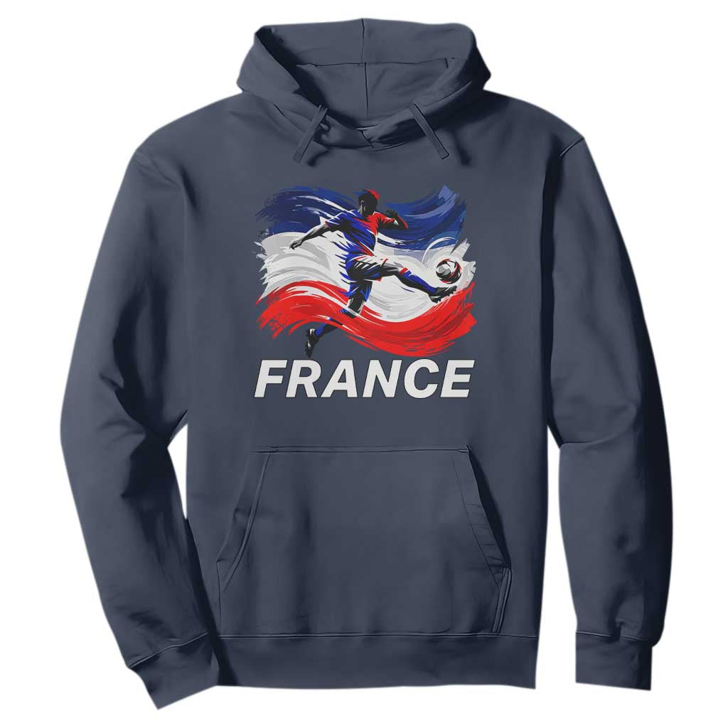France Soccer Football Fan French Flag Hoodie TS14 Navy Print Your Wear