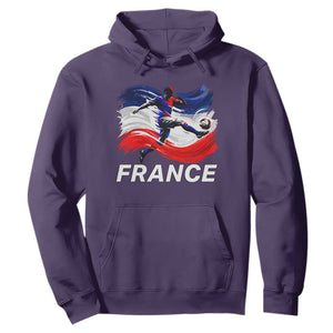 France Soccer Football Fan French Flag Hoodie TS14 Purple Print Your Wear