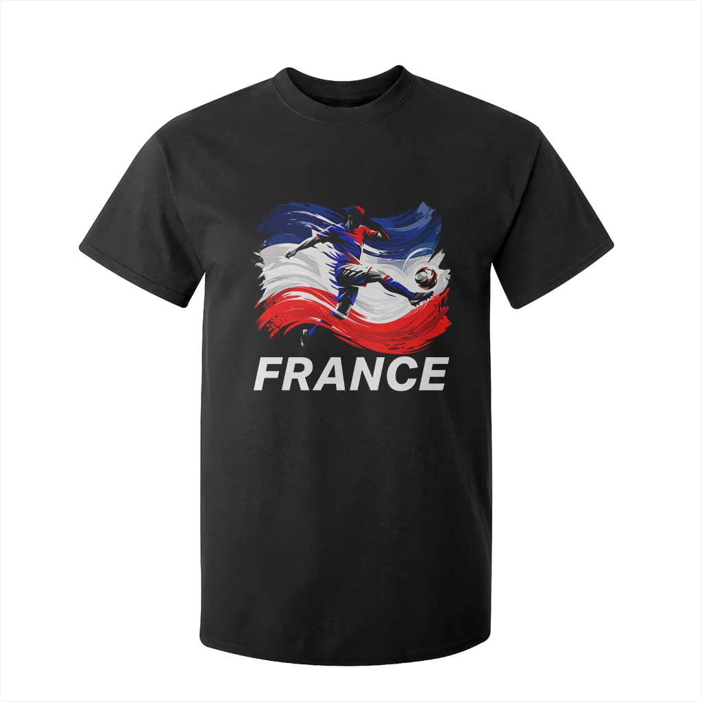 France Soccer Football Fan French Flag T Shirt For Kid TS14 Black Print Your Wear