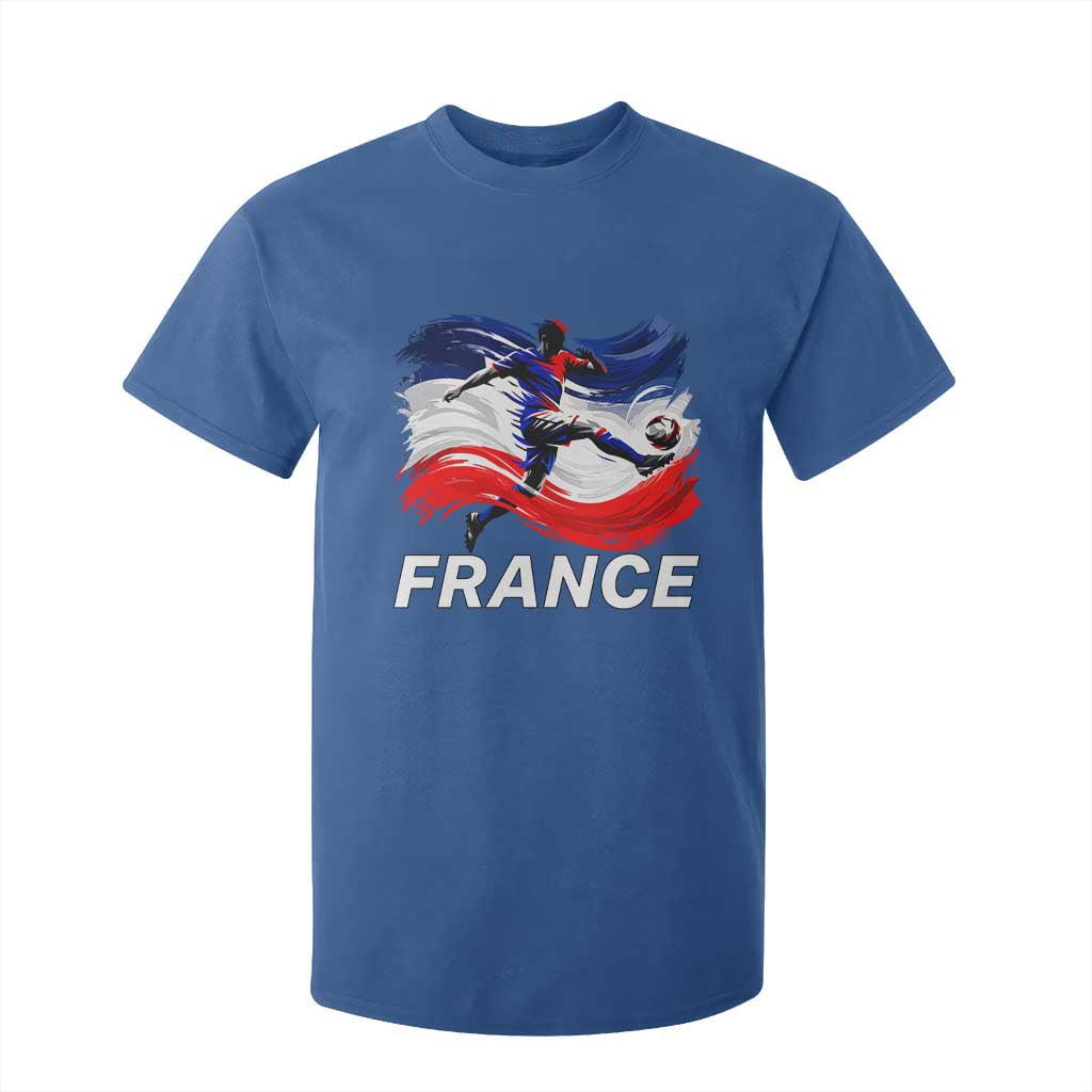 France Soccer Football Fan French Flag T Shirt For Kid TS14 Royal Blue Print Your Wear