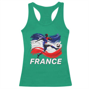 France Soccer Football Fan French Flag Racerback Tank Top TS14 Irish Green Print Your Wear