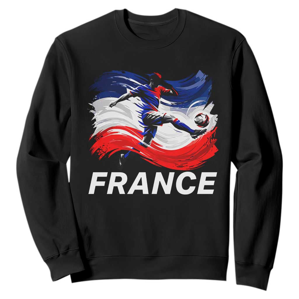 France Soccer Football Fan French Flag Sweatshirt TS14 Black Print Your Wear