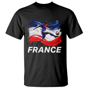 France Soccer Football Fan French Flag T Shirt TS14 Black Print Your Wear