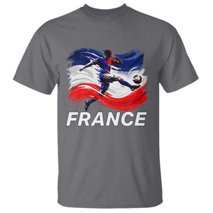 France Soccer Football Fan French Flag T Shirt TS14 Charcoal Print Your Wear