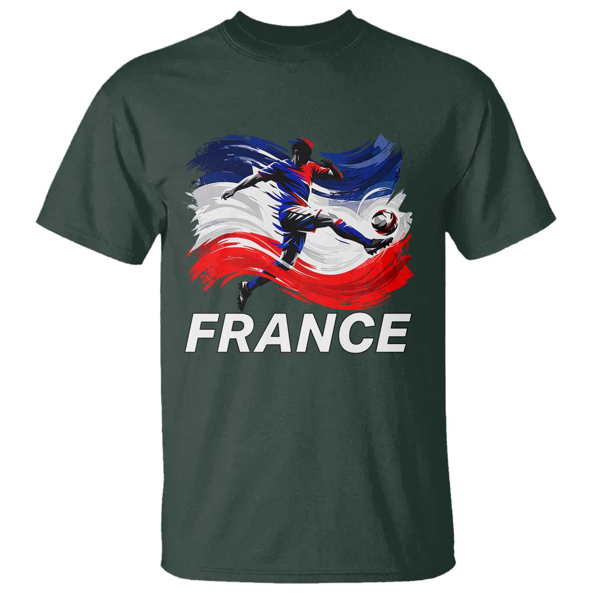 France Soccer Football Fan French Flag T Shirt TS14 Print Your Wear