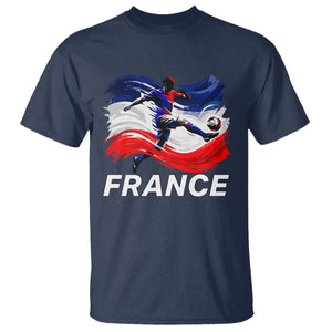 France Soccer Football Fan French Flag T Shirt TS14 Navy Print Your Wear