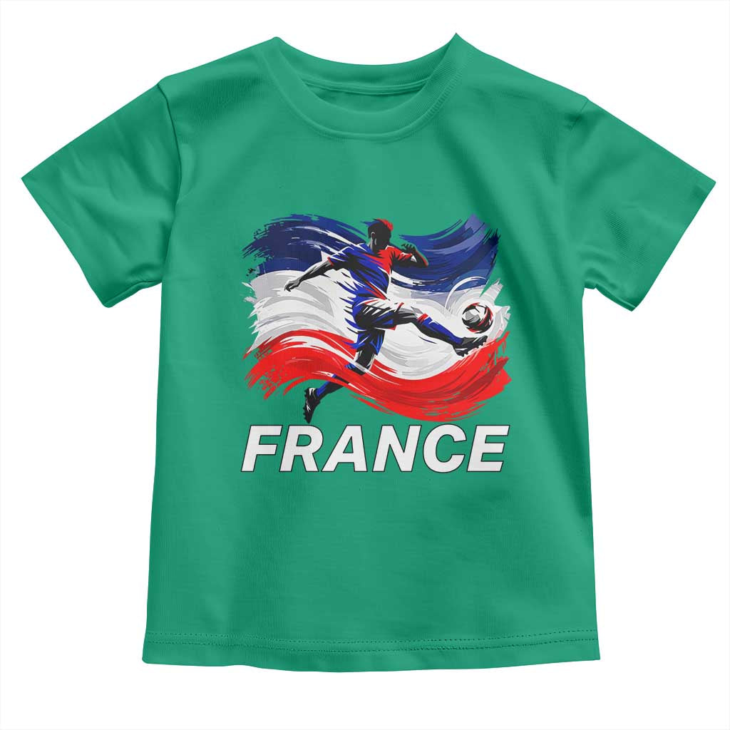 France Soccer Football Fan French Flag Toddler T Shirt TS14 Irish Green Print Your Wear