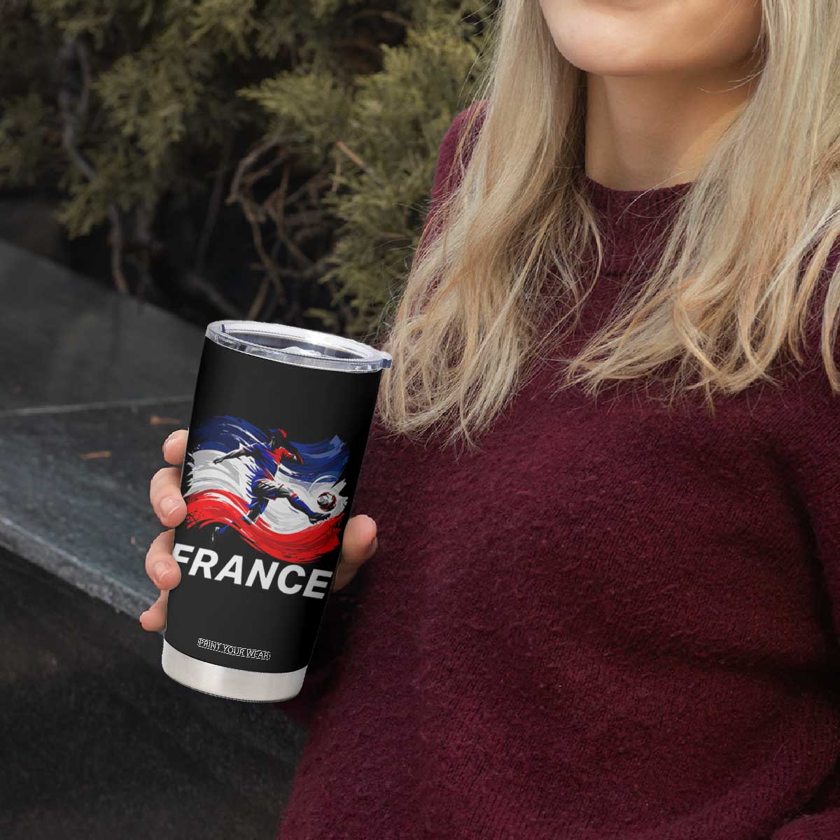 France Soccer Football Fan French Flag Tumbler Cup TS14 Print Your Wear