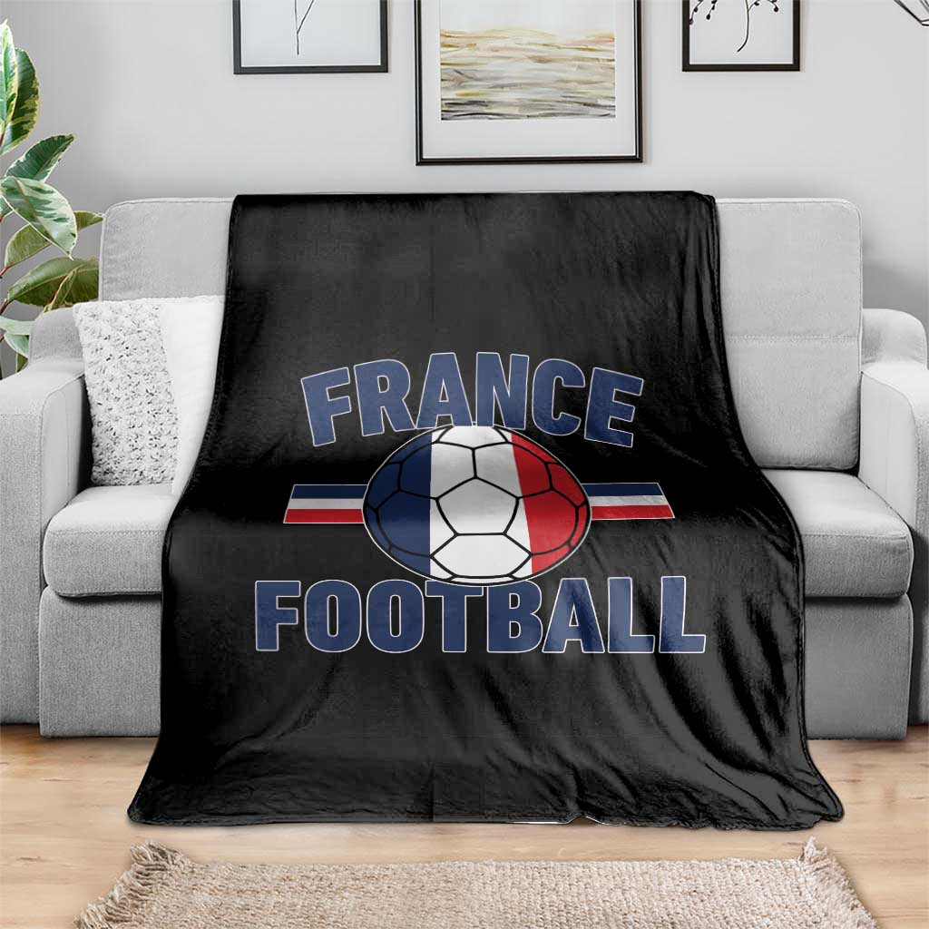 French Flag France Soccer Football Fan Throw Blanket TS14 Print Your Wear