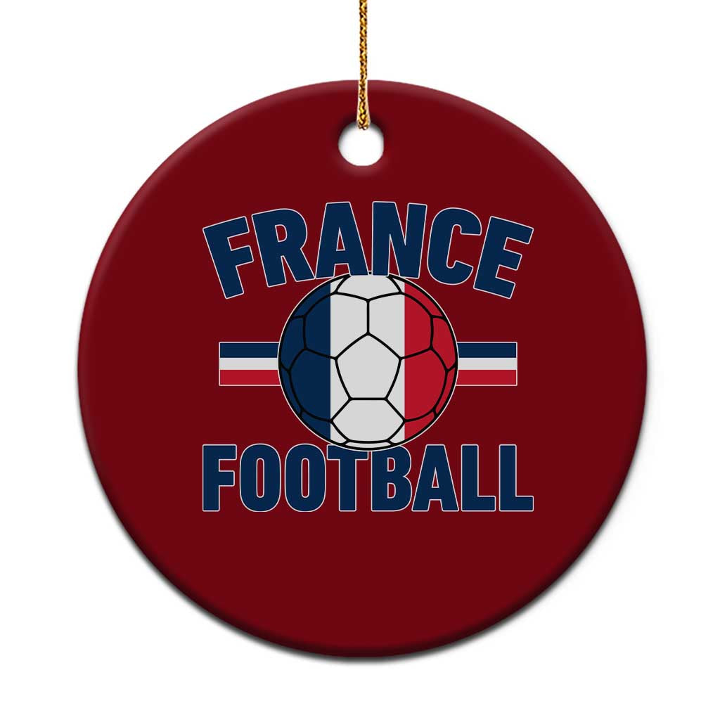 French Flag France Soccer Football Fan Ceramic Ornament TS14 1pc Red Print Your Wear