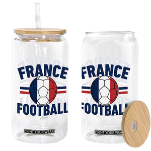 French Flag France Soccer Football Fan Glass Can TS14 Print Your Wear