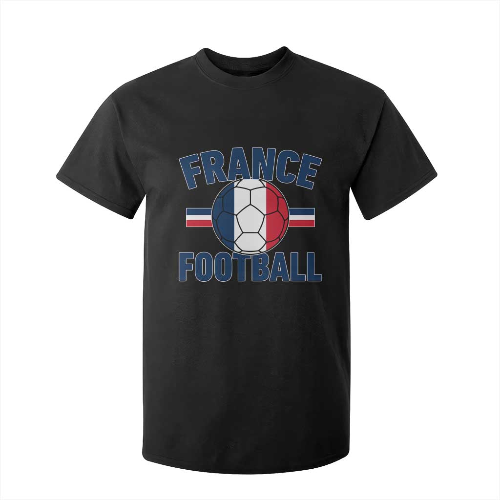 French Flag France Soccer Football Fan T Shirt For Kid TS14 Black Print Your Wear