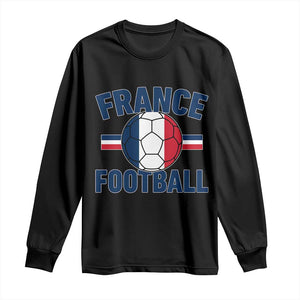 French Flag France Soccer Football Fan Long Sleeve Shirt TS14 Black Print Your Wear