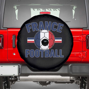 French Flag France Soccer Football Fan Spare Tire Cover TS14 Black Print Your Wear