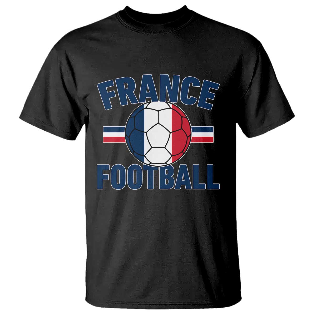 French Flag France Soccer Football Fan T Shirt TS14 Black Print Your Wear