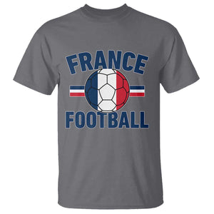 French Flag France Soccer Football Fan T Shirt TS14 Charcoal Print Your Wear