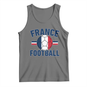 French Flag France Soccer Football Fan Tank Top TS14 Black Heather Print Your Wear