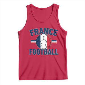 French Flag France Soccer Football Fan Tank Top TS14 Red Print Your Wear