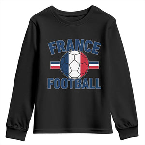 French Flag France Soccer Football Fan Youth Sweatshirt TS14 Black Print Your Wear