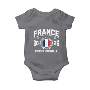 France Soccer Fan French Flag Patriotic Sports Baby Onesie TS14 Charcoal Print Your Wear