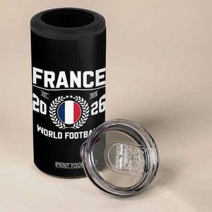 France Soccer Fan French Flag Patriotic Sports 4 in 1 Can Cooler Tumbler TS14 Print Your Wear