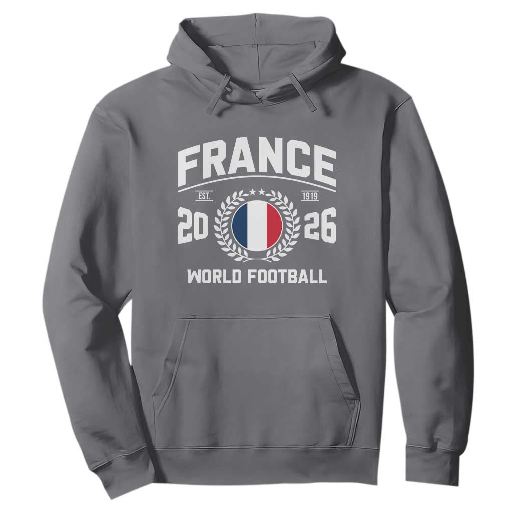 France Soccer Fan French Flag Patriotic Sports Hoodie TS14 Charcoal Print Your Wear