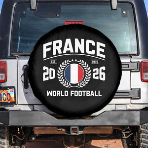 France Soccer Fan French Flag Patriotic Sports Spare Tire Cover TS14 No hole Black Print Your Wear