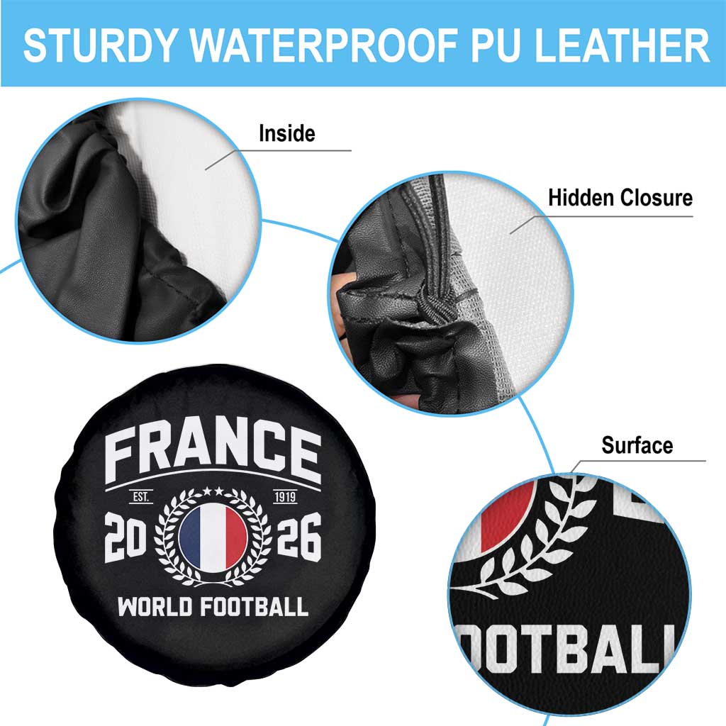 France Soccer Fan French Flag Patriotic Sports Spare Tire Cover TS14 Print Your Wear
