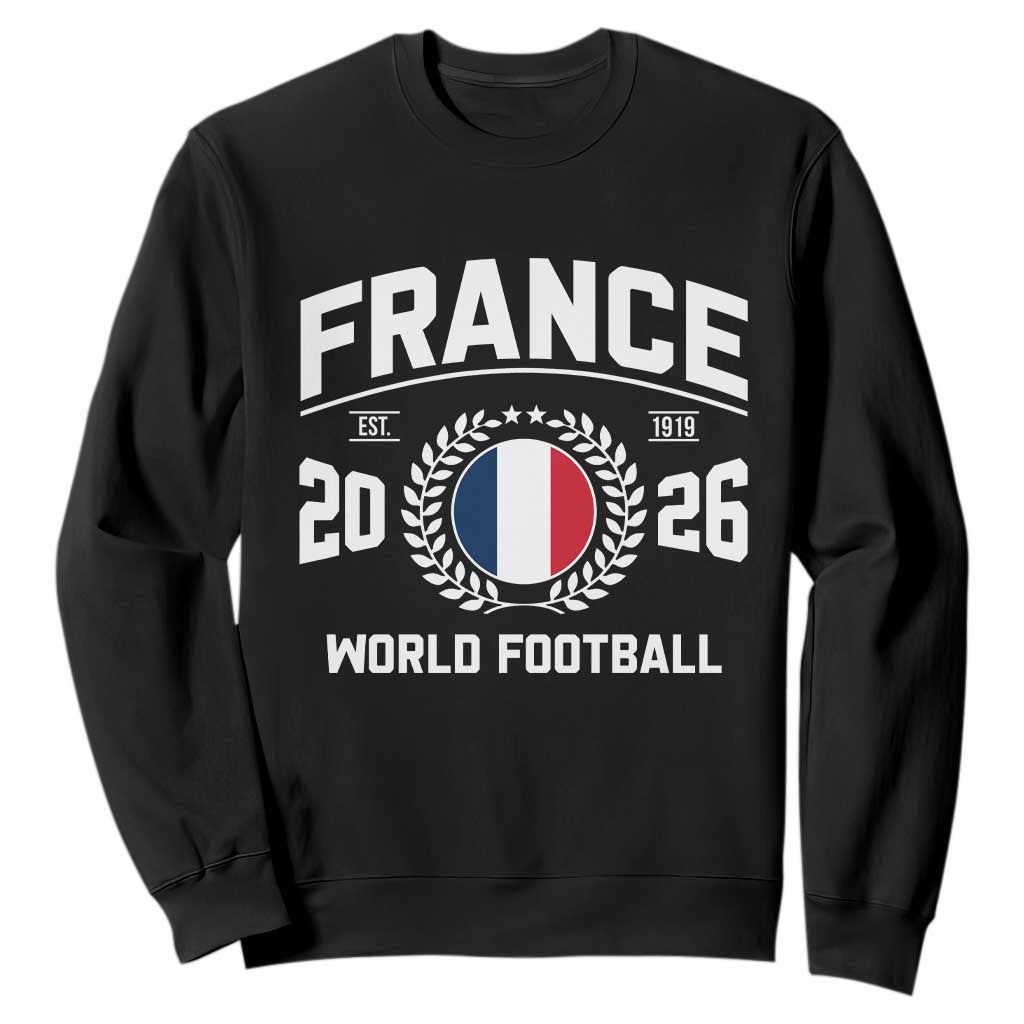 France Soccer Fan French Flag Patriotic Sports Sweatshirt TS14 Black Print Your Wear
