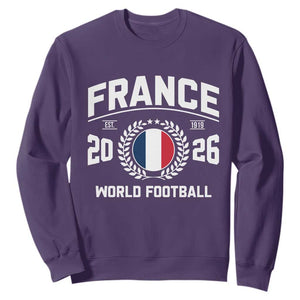 France Soccer Fan French Flag Patriotic Sports Sweatshirt TS14 Purple Print Your Wear