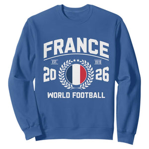 France Soccer Fan French Flag Patriotic Sports Sweatshirt TS14 Royal Blue Print Your Wear