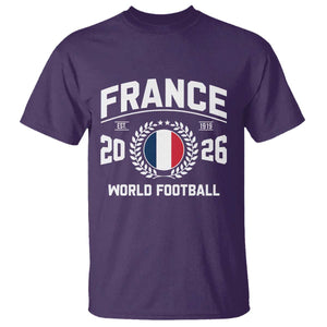 France Soccer Fan French Flag Patriotic Sports T Shirt TS14 Purple Print Your Wear