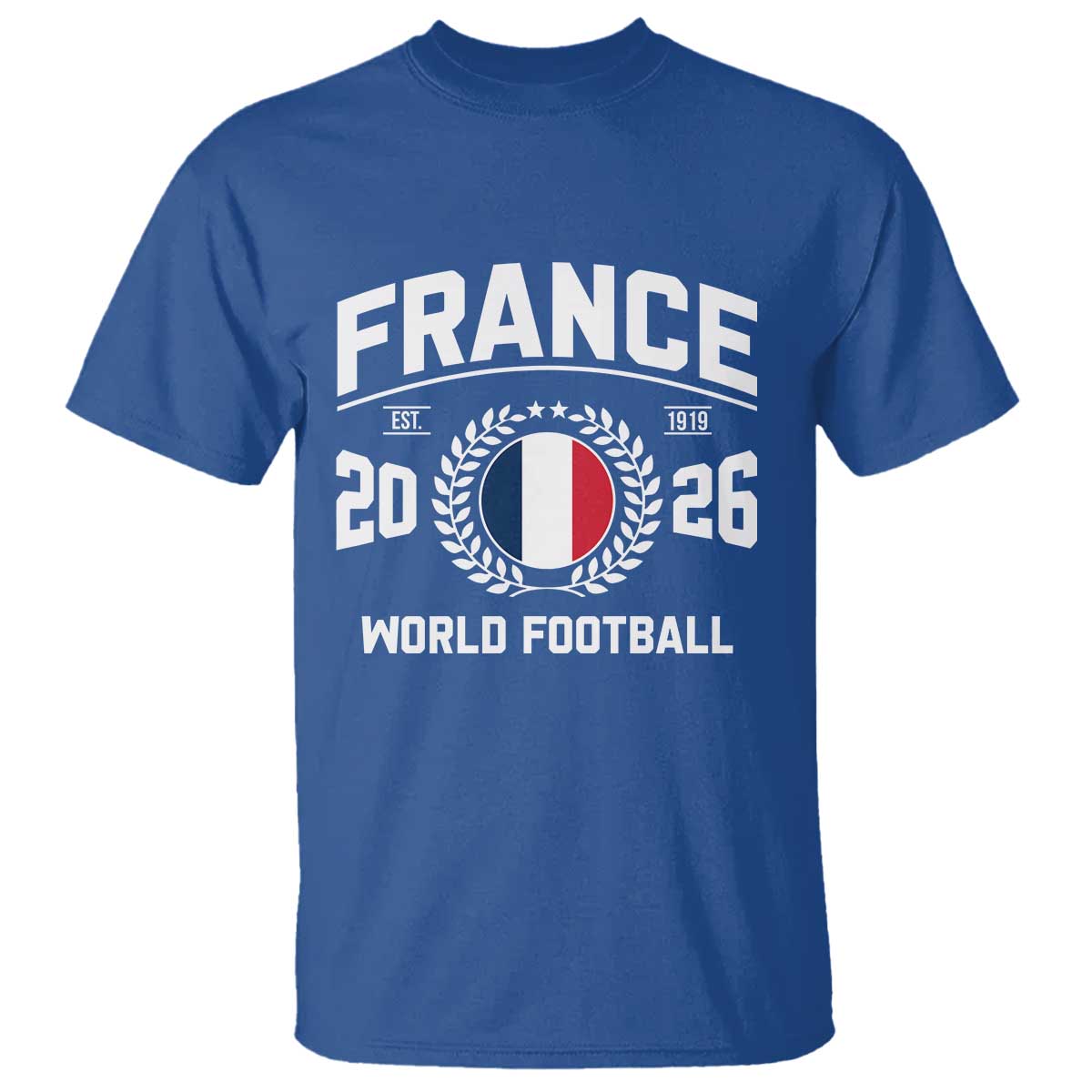France Soccer Fan French Flag Patriotic Sports T Shirt TS14 Royal Blue Print Your Wear