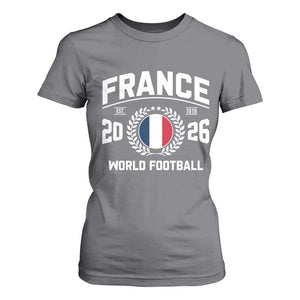 France Soccer Fan French Flag Patriotic Sports T Shirt For Women TS14 Charcoal Print Your Wear