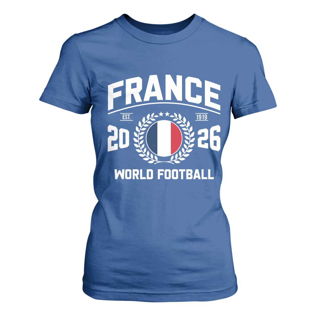 France Soccer Fan French Flag Patriotic Sports T Shirt For Women TS14 Royal Blue Print Your Wear