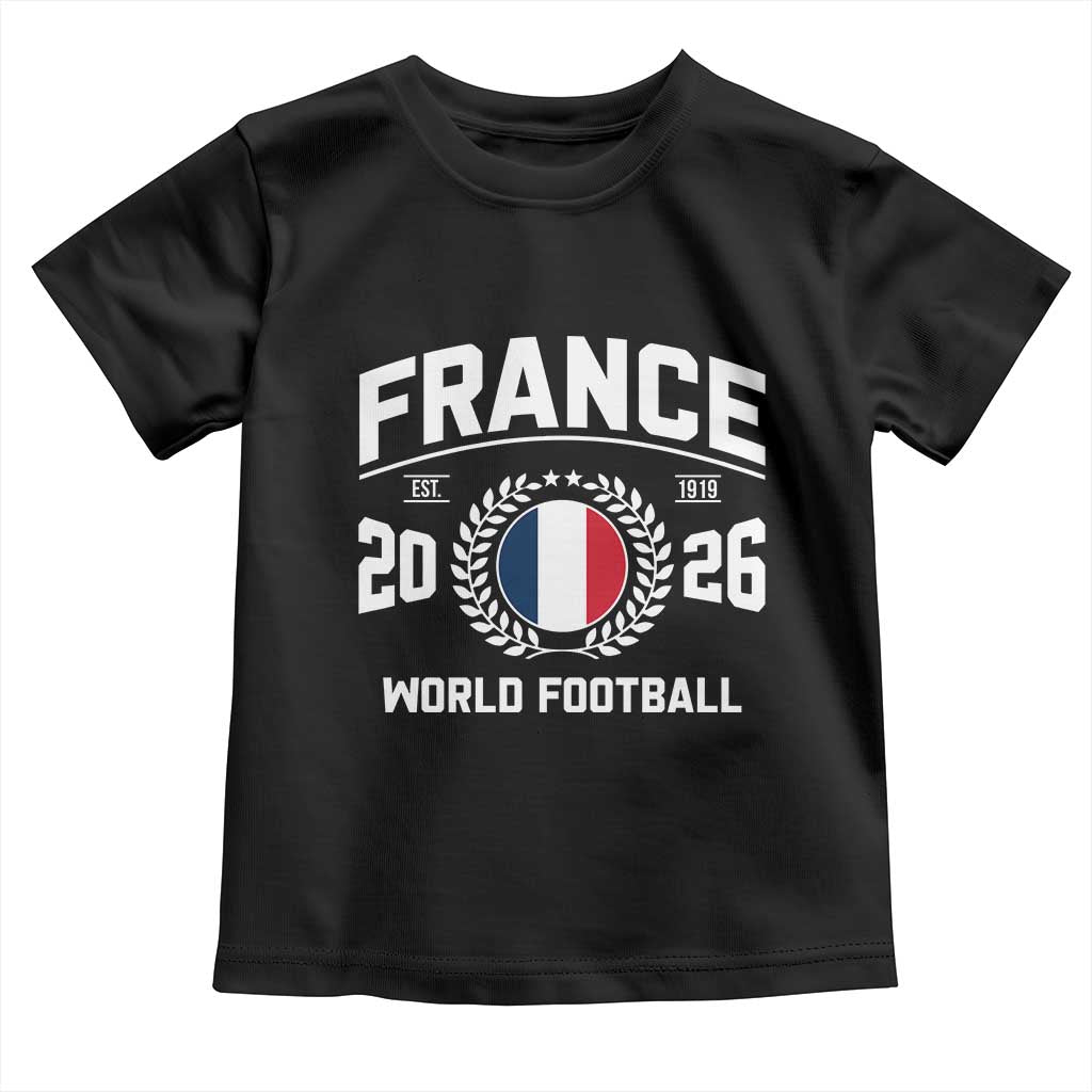 France Soccer Fan French Flag Patriotic Sports Toddler T Shirt TS14 Black Print Your Wear