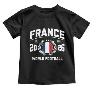 France Soccer Fan French Flag Patriotic Sports Toddler T Shirt TS14 Black Print Your Wear