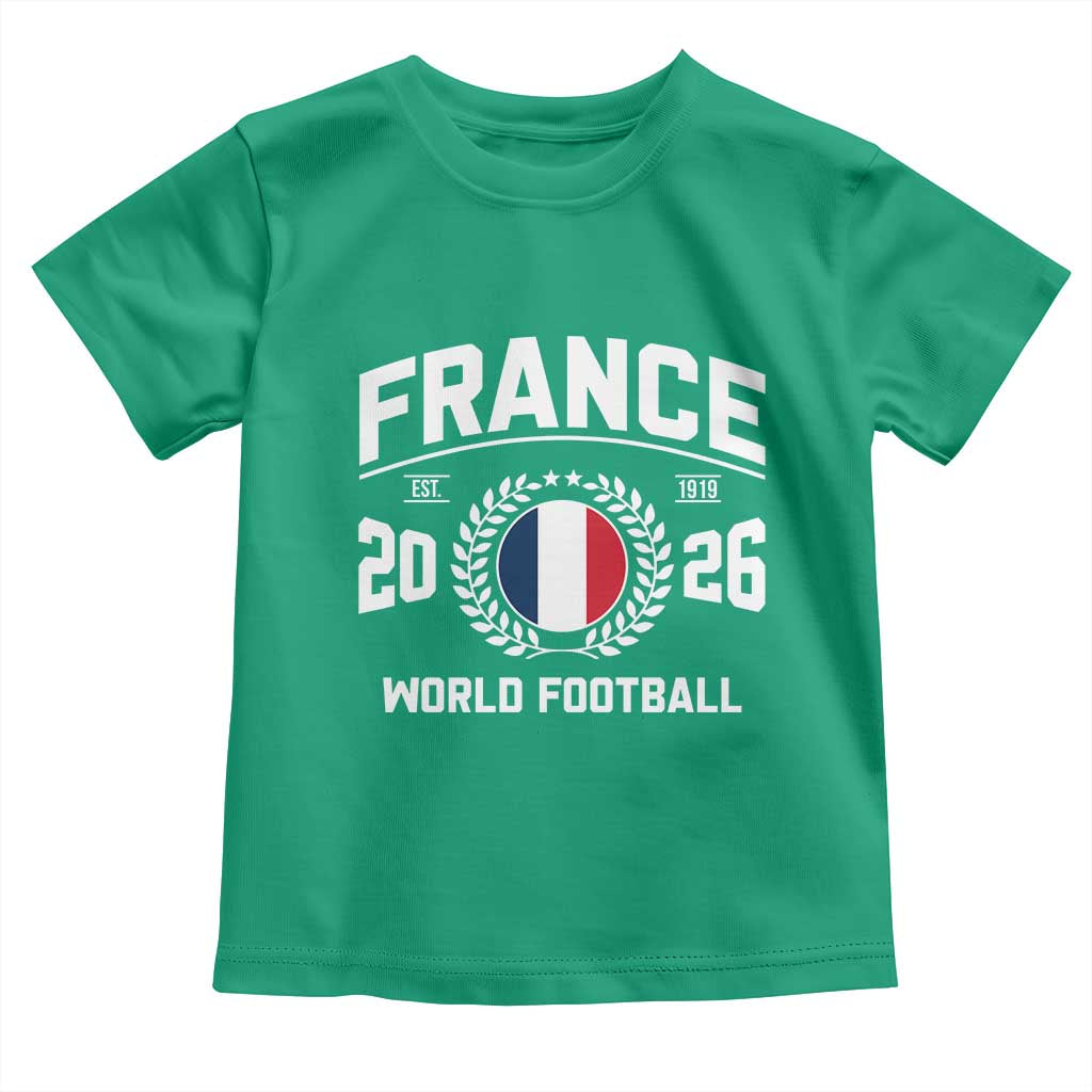 France Soccer Fan French Flag Patriotic Sports Toddler T Shirt TS14 Irish Green Print Your Wear