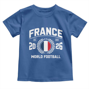 France Soccer Fan French Flag Patriotic Sports Toddler T Shirt TS14 Royal Blue Print Your Wear